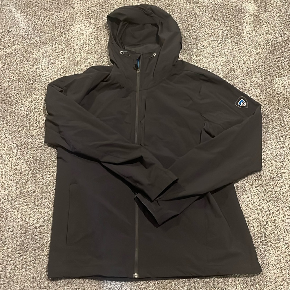 XL Kuhl Black Shell Rain Jacket